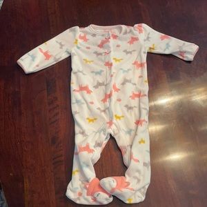 Freeze fox footie pajamas